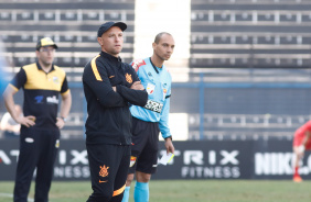 Caco Espinoza durante o duelo contra o Novorizontino pelo Paulista Sub-17