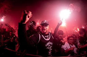 Fiel fez festa antes do duelo entre Corinthians e Boca Juniors