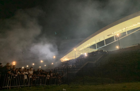 Neo Qumica Arena em festa antes de jogo do Corinthians com o Boca Juniors