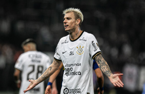 Rger Guedes durante jogo do Corinthians frente ao Boca Juniors pela Libertadores