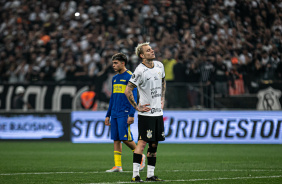 Rger Guedes em jogo do Corinthians contra o Boca Juniors pela Libertadores