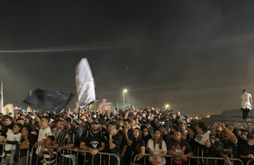 Torcida do Corinthians antes de jogo com o Boca Juniors, pela Libertadores