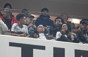 Yuri Alberto presente em Itaquera durante jogo entre Corinthians e Boca Juniors