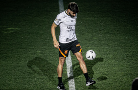 Yuri Alberto durante treino aberto na Neo Qumica Arena