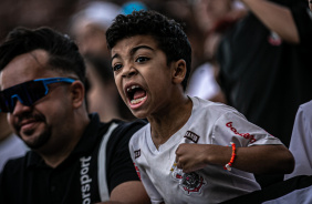 Torcedor do Corinthians em jogo contra o Flamengo