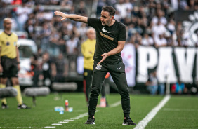 Vtor Pereira durante o jogo entre Corinthians e Flamengo