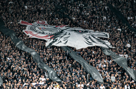 Torcida do Corinthians contra o Flamengo pela Libertadores