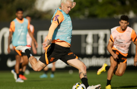 Rger Guedes em ltimo treino do Corinthians antes de encarar o Palmeiras