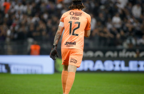 Cssio em ao durante a derrota do Corinthians