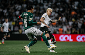 Rger Guedes durante partida entre Corinthians e Palmeiras