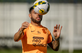 Yuri Alberto durante o treino do Corinthians nesta segunda-feira