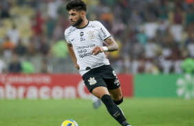 Momento em que Yuri Alberto faz o passe para Renato Augusto marcar o gol do Corinthians no Maracan