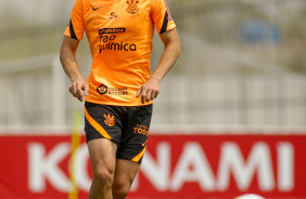 Balbuena durante outra atividade no CT