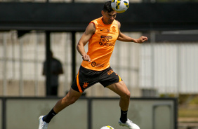 Balbuena durante treino do Corinthians antes de Majestoso