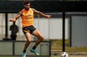 Yuri Alberto durante treino do Corinthians
