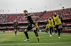 Yuri Alberto em comemorao de gol diante do So Paulo