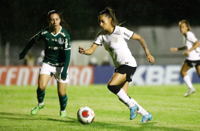 Juliete em ao no jogo do Corinthians contra o Palmeiras pelo Paulisto Feminino