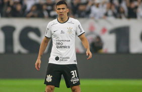 Balbuena posicionado durante a vitria do Corinthians contra o Cuiab