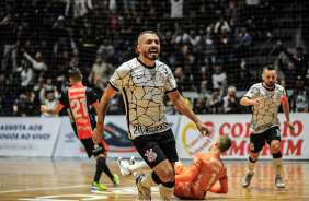 Allan em ao durante jogo do Corinthians pela Liga Nacional de Futsal