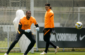 Carlos Miguel em treino do Corinthians antes de enfrentar o Gois pelo Brasileiro