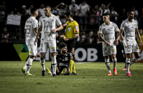 Yuri Alberto momentos antes da expulso em jogo contra o Santos