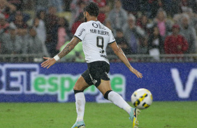 Yuri Alberto comemorando o segundo gol do Corinthians contra o Flamengo