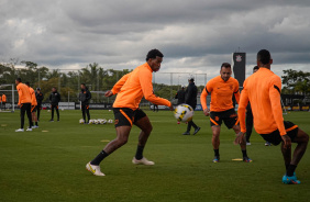 Gil e Maycon no ltimo treino antes de duelo contra o Cear