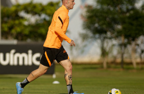 Rger Guedes durante treinamento do Corinthians