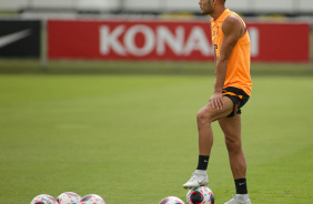 Fausto Vera durante treino do Corinthians