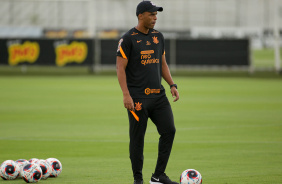 Fernando Lzaro durante treino do Corinthians