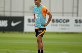 Giovane durante treino do Corinthians