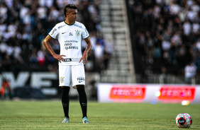 Cantillo em ao no jogo do Corinthians frente  Inter de Limeira pelo Paulisto