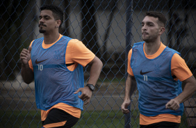 Sinsio e Canabarro durante pr-temporada da equipe de futsal