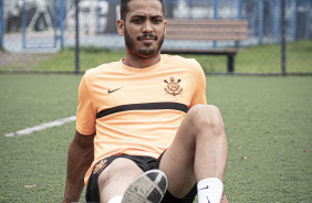 Tatinho durante aquecimento pr-treino