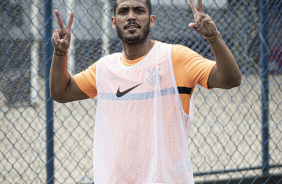 Tatinho participando de treinamento durante a pr-temporada do time de futsal