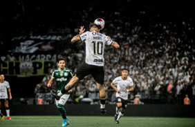 Rger Guedes cabeceia em empate do Corinthians contra o Palmeiras no Paulista