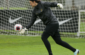 Cssio durante treino do Corinthians