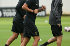 Romero durante treino do Corinthians