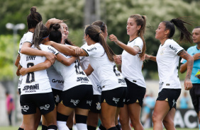 Atletas do Corinthians na goleada do Corinthians sobre o Cear, pelo Brasileiro Feminino