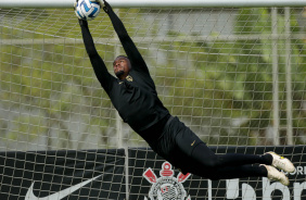 Carlos Miguel em treino do Corinthians nesta quarta-feira