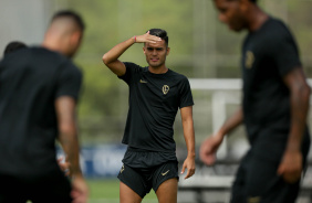 Fausto Vera em treino do Corinthians nesta quarta-feira