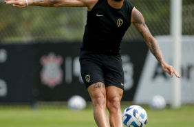 Yuri Alberto em treino do Corinthians nesta quarta-feira