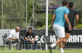 Alessandro Nunes e Duilio Monteiro Alves durante jogo-treino entre Corinthians e Coritiba