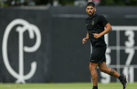 Bruno Mndez durante jogo-treino entre Corinthians e Coritiba