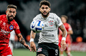 Yuri Alberto na partida contra o Argentinos Juniors pela Libertadores