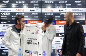 Cuca durante coletiva nesta sexta-feira