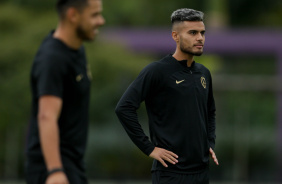 Fausto Vera e Romero em treino realizado no CT Joaquim Grava