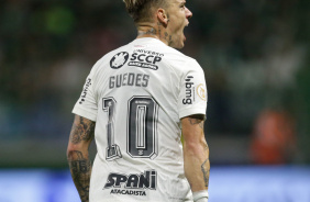 Róger Guedes festejando o gol marcado pelo Corinthians no Dérbi