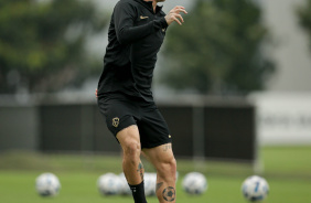 Rger Guedes no treino do Corinthians