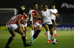 Vic Albuquerde durante a estreia do Corinthians no Paulisto feminino